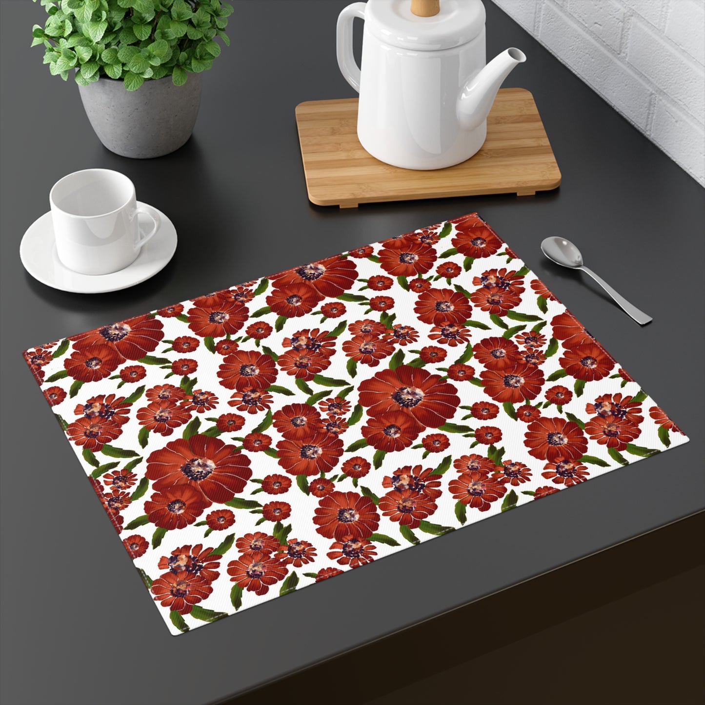 Golden Bloom Placemat, 1pc