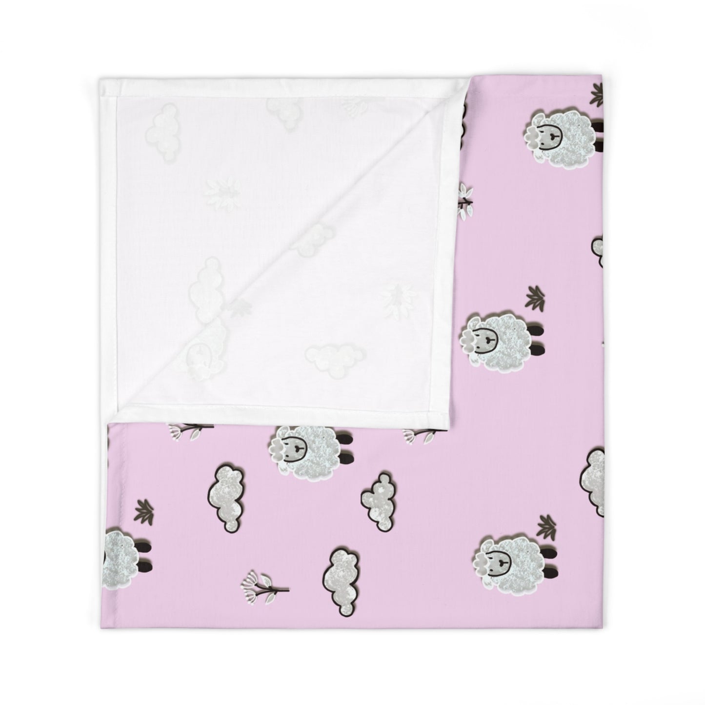 Baby Sheep & Clouds Swaddle Blanket