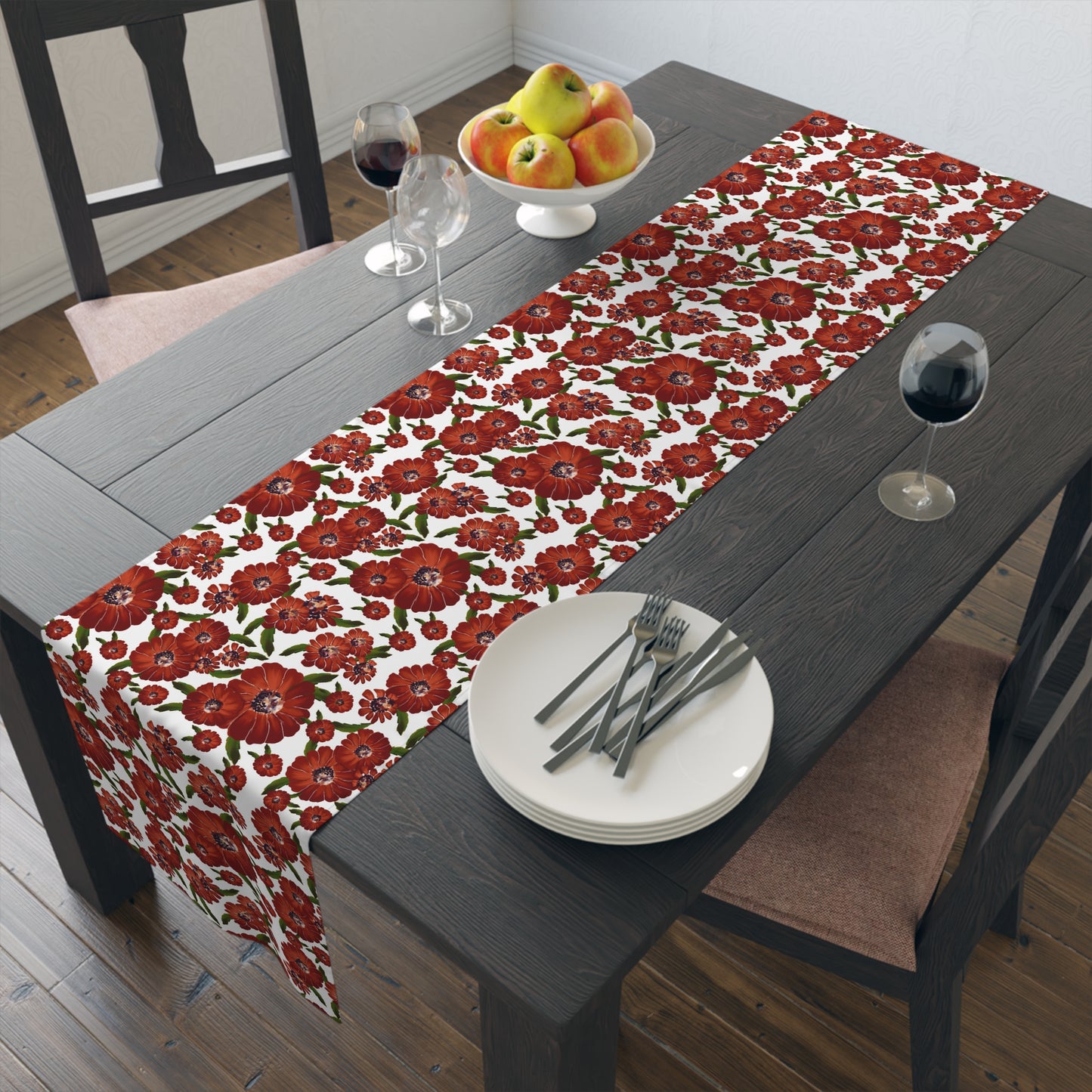 Golden Bloom Table Runner (Cotton, Poly)