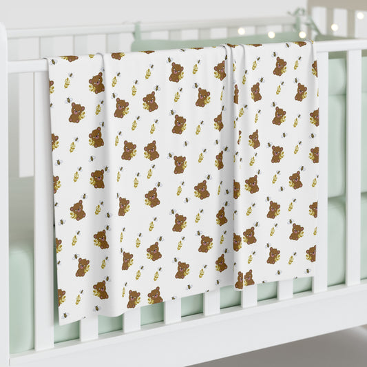 Baby Bears & Bees Swaddle Blanket