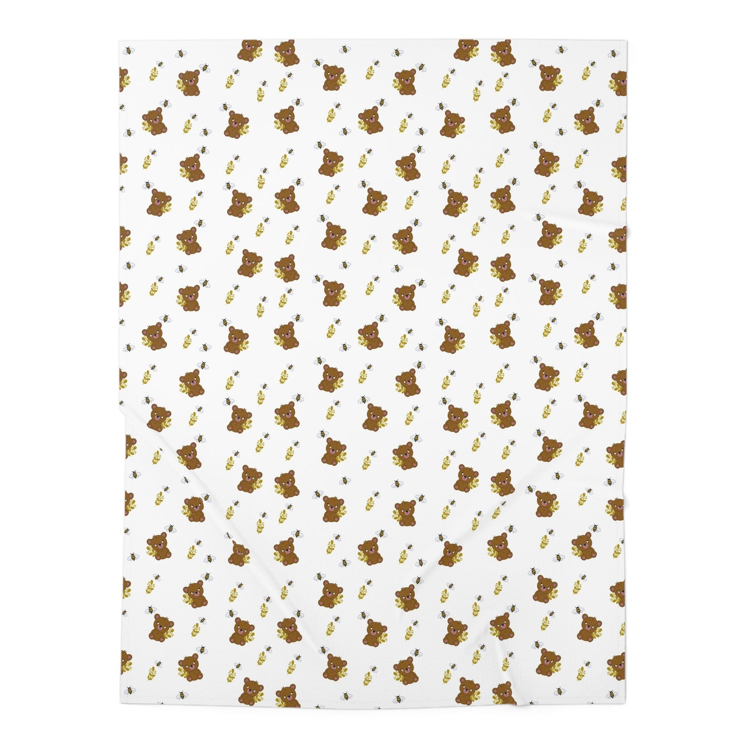 Baby Bears & Bees Swaddle Blanket