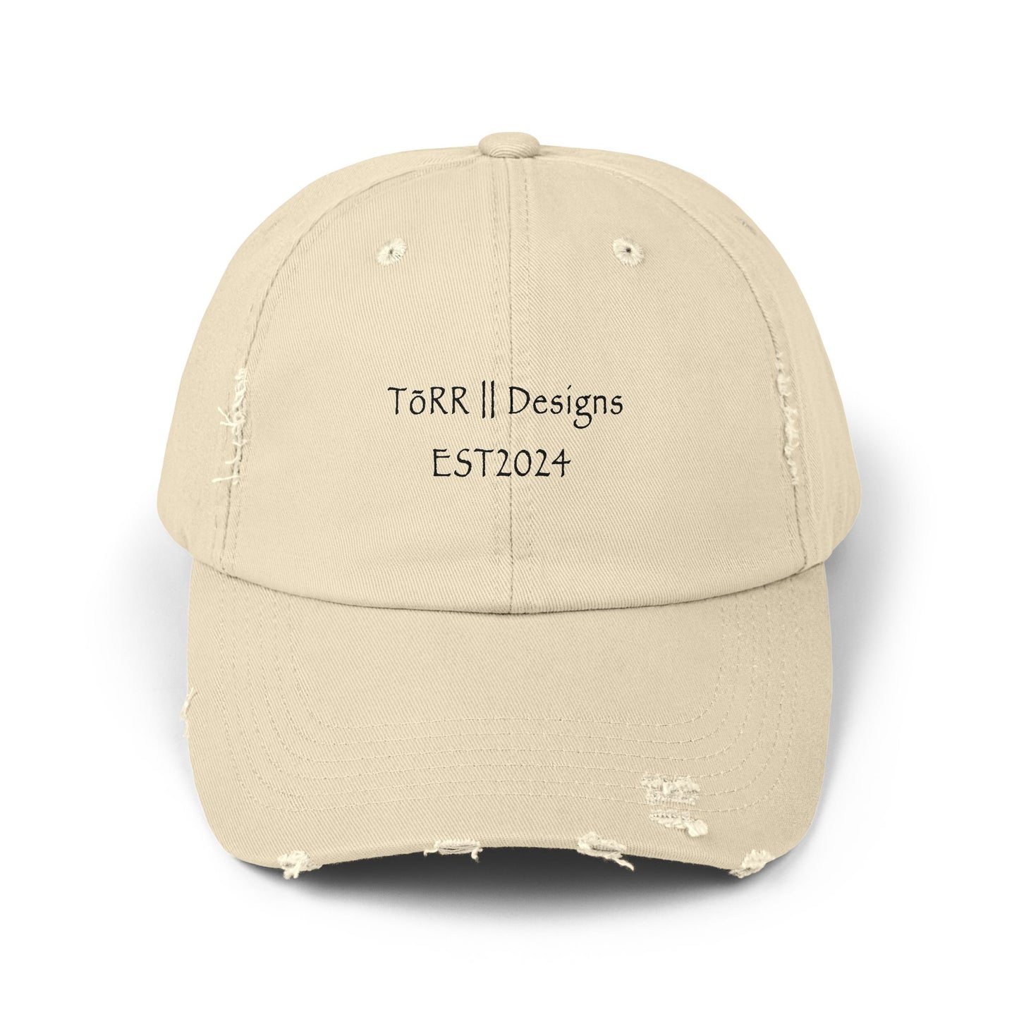 Unisex Signature Distressed Cap