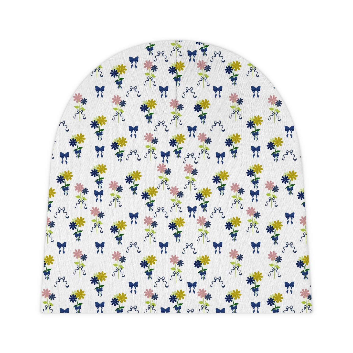 Baby Flowers & Bows Beanie (AOP)