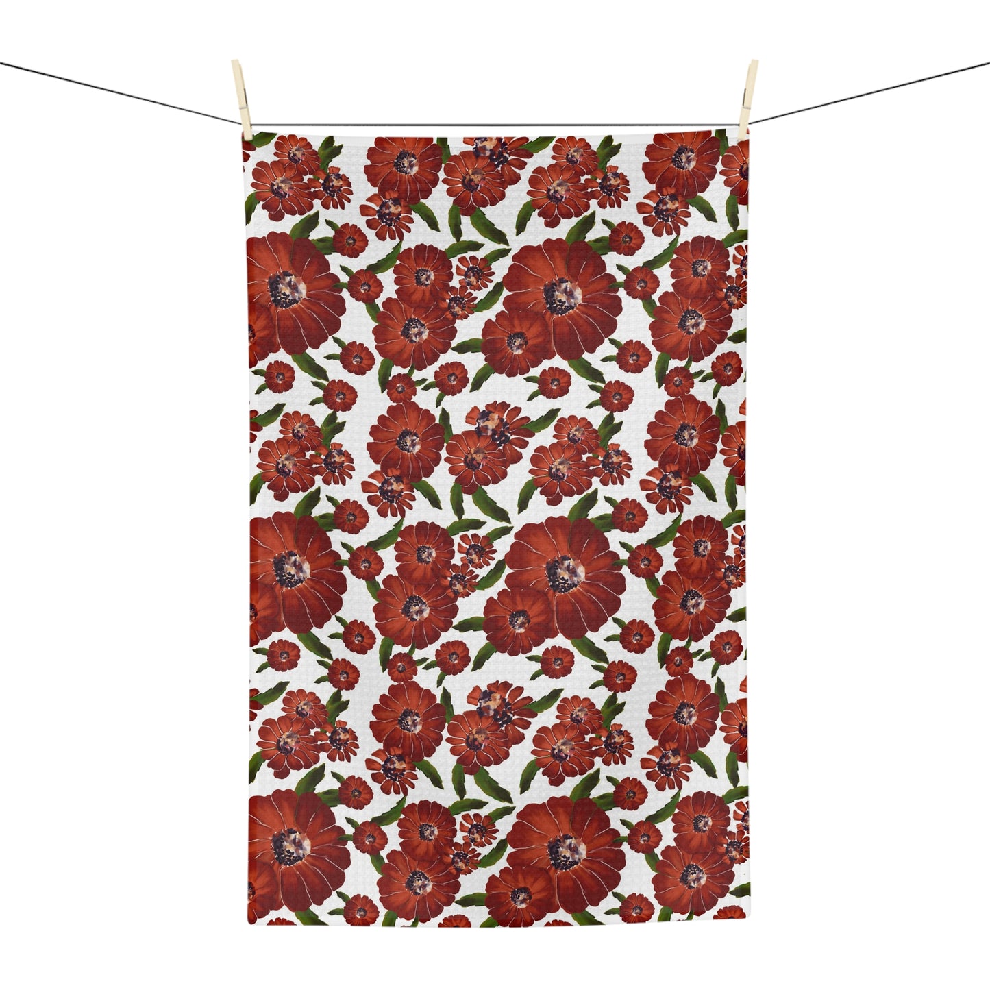 Golden Bloom Microfiber Tea Towel